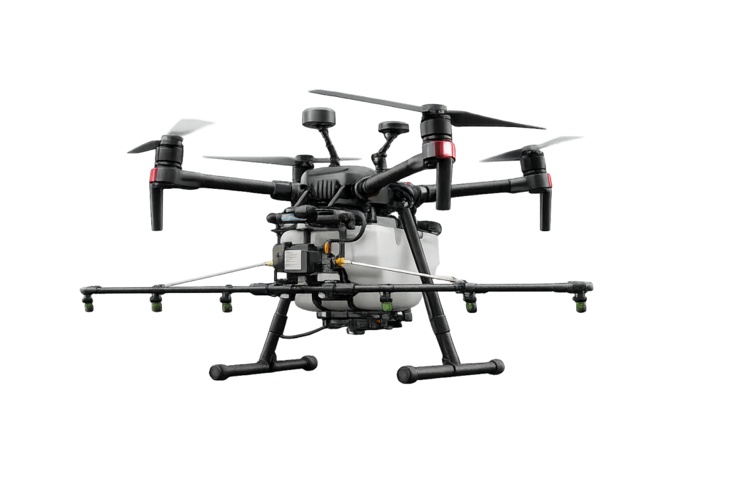 Drone en train de nettoyer la façade d'un immeuble — Drone Service. drone